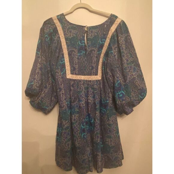 Anthropologie - Anthropologie Lissa Romper in Blue Motif - Picture 5 of 7